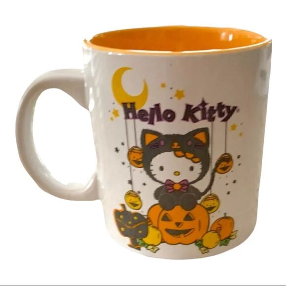 New Sanrio Hello Kitty Halloween Cat Pumpkin 2021 mug 20 Oz - Picture 1 of 5